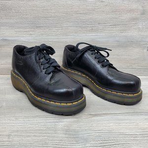 Doc Martens 3A54 black leather oxfords, US men's 6/women's 7